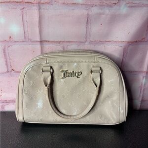 Juicy Couture Patent Dome Satchel in Dusty blush color